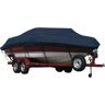 Covermate Exact Fit Sunbrella Boat Cover for Gregor V-10 Iv V-10 Iv Twin Console O/B. Navy in Navy Blue Acrylic