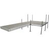 Tommy Docks 16' Platform-Style Aluminum Frame With Composite Decking Complete Dock Package - Ridgeway Grey