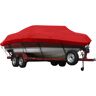 Covermate Exact Fit Sunbrella Boat Cover for Grumman 150 Fs Rogue 150 Fs Rogue w/ Starboard Troll Mtr O/B. Jockey Red Acrylic