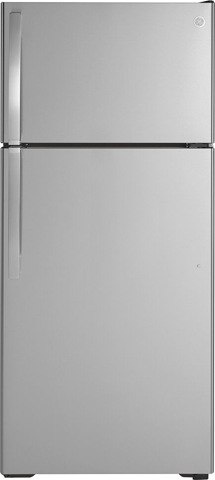 Photos - Fridge General Electric GE Appliances G.E. Energy Star 16.6 cu. ft. Top-Freezer Refrigerator, Stai 