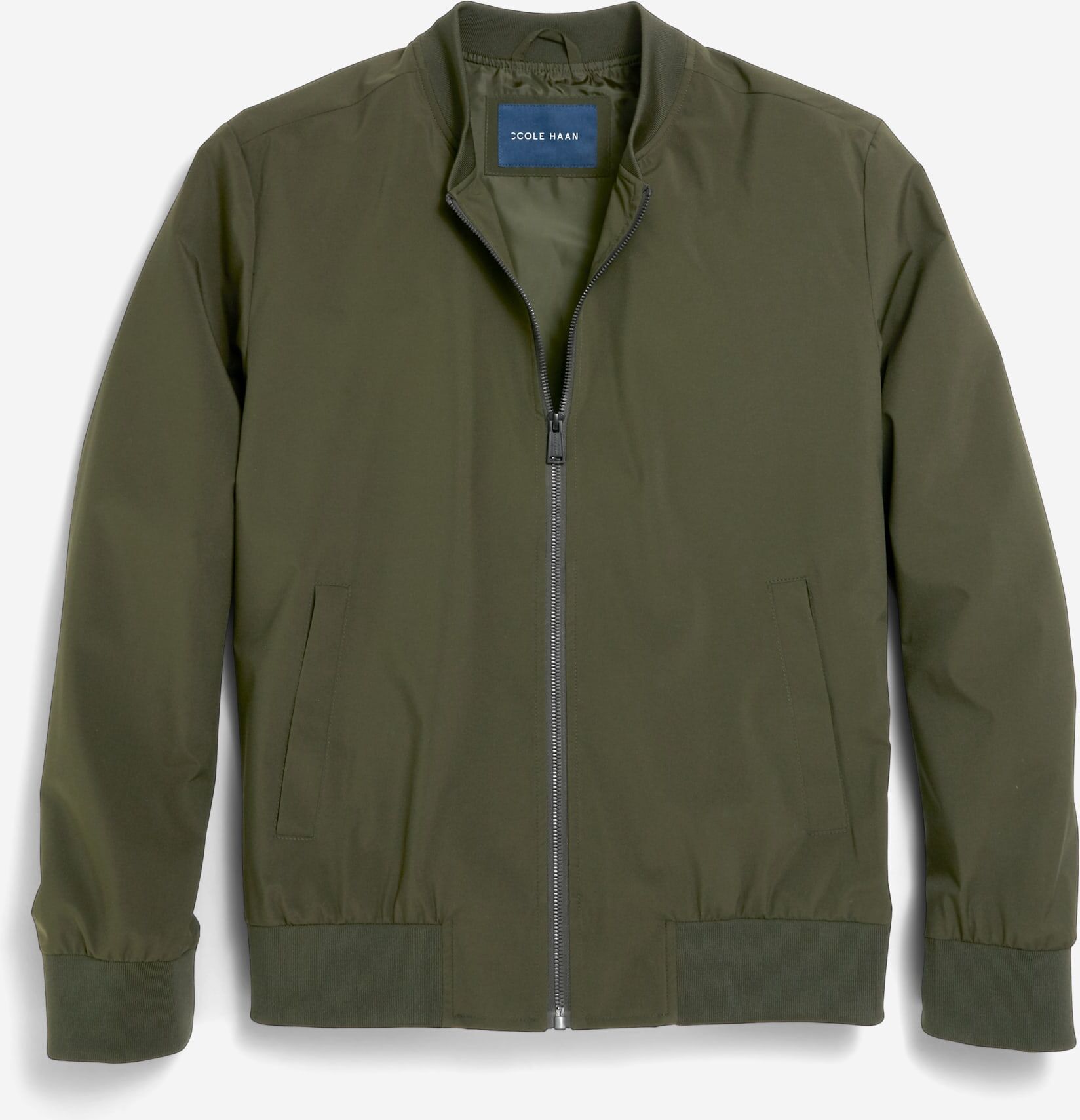 Cole Haan 27" Bomber Jacket - Olive Green - Size: S