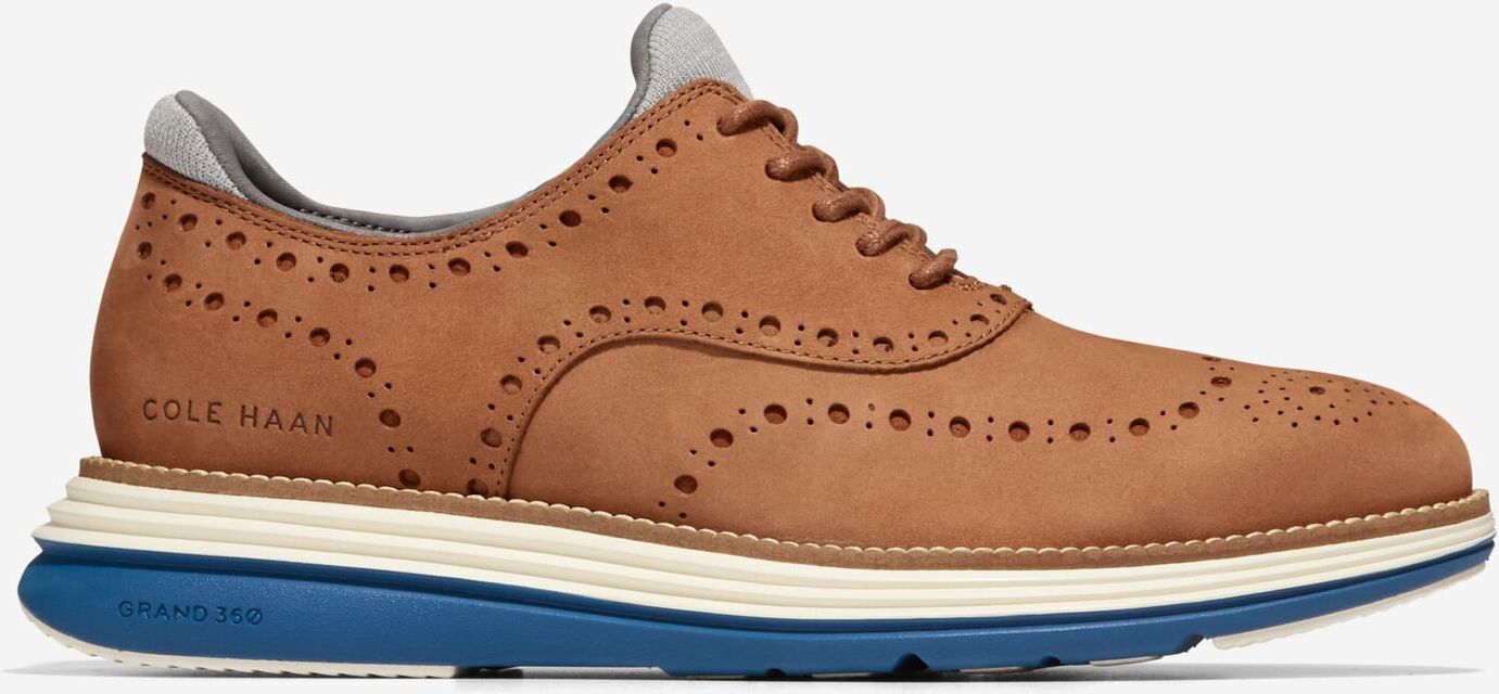 Cole Haan Men's ØriginalGrand Ultra Wingtip Oxford - British Tan Nubuck - Size: 9.5