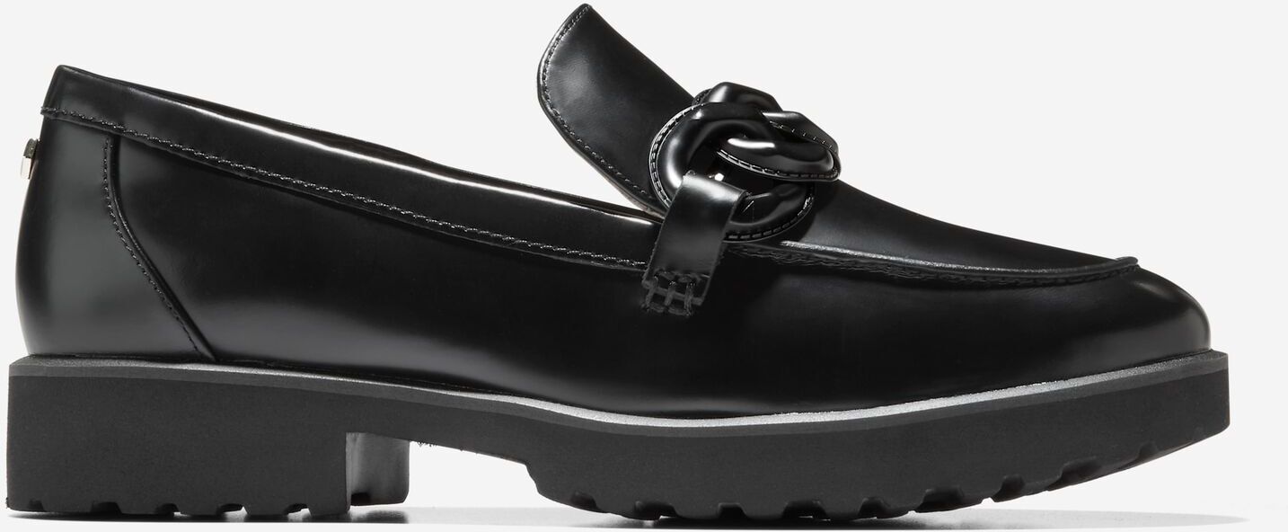 Cole Haan Women's Geneva Chain Loafer - Black - Size: 8