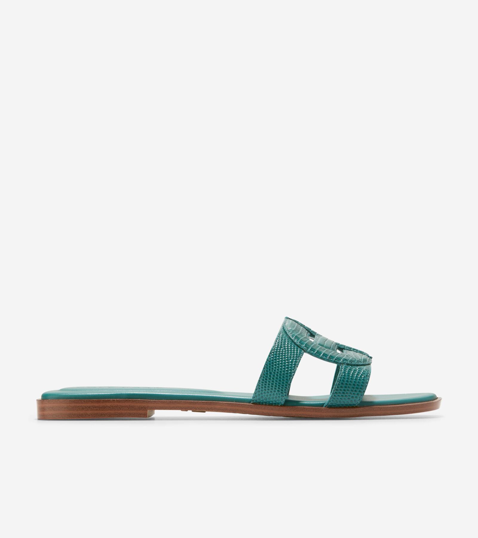 Cole Haan Chrisee Sandal - Green Lizard Print - Size: 7.5