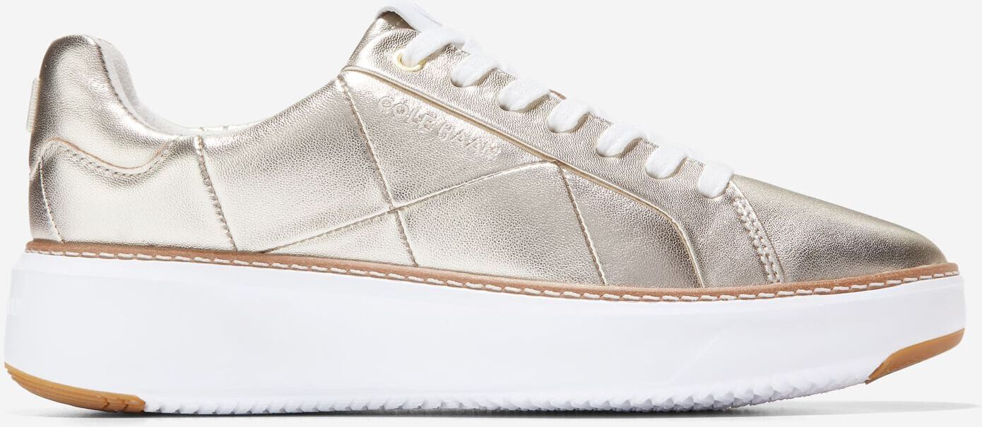 Cole Haan Women's GrandPrø Topspin Sneaker - Gold - Size: 7.5