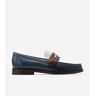 Cole Haan Lux Pinch Penny Loafer - Ivory-Chocolate-Blue Wing Teal - Size: 6.5
