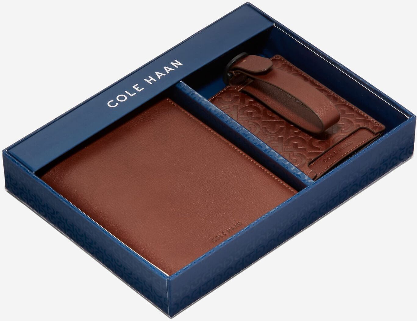 Cole Haan Passport Case W Luggage Tag - Tan - Size: OSFA