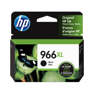 HP 966XL High Yield Black Original Ink Cartridge, 3JA04AN#140 -