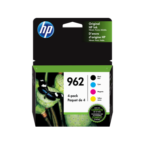 HP 962 4-pack Black/Cyan/Magenta/Yellow Original Ink Cartridges, 3YQ25AN#140 -