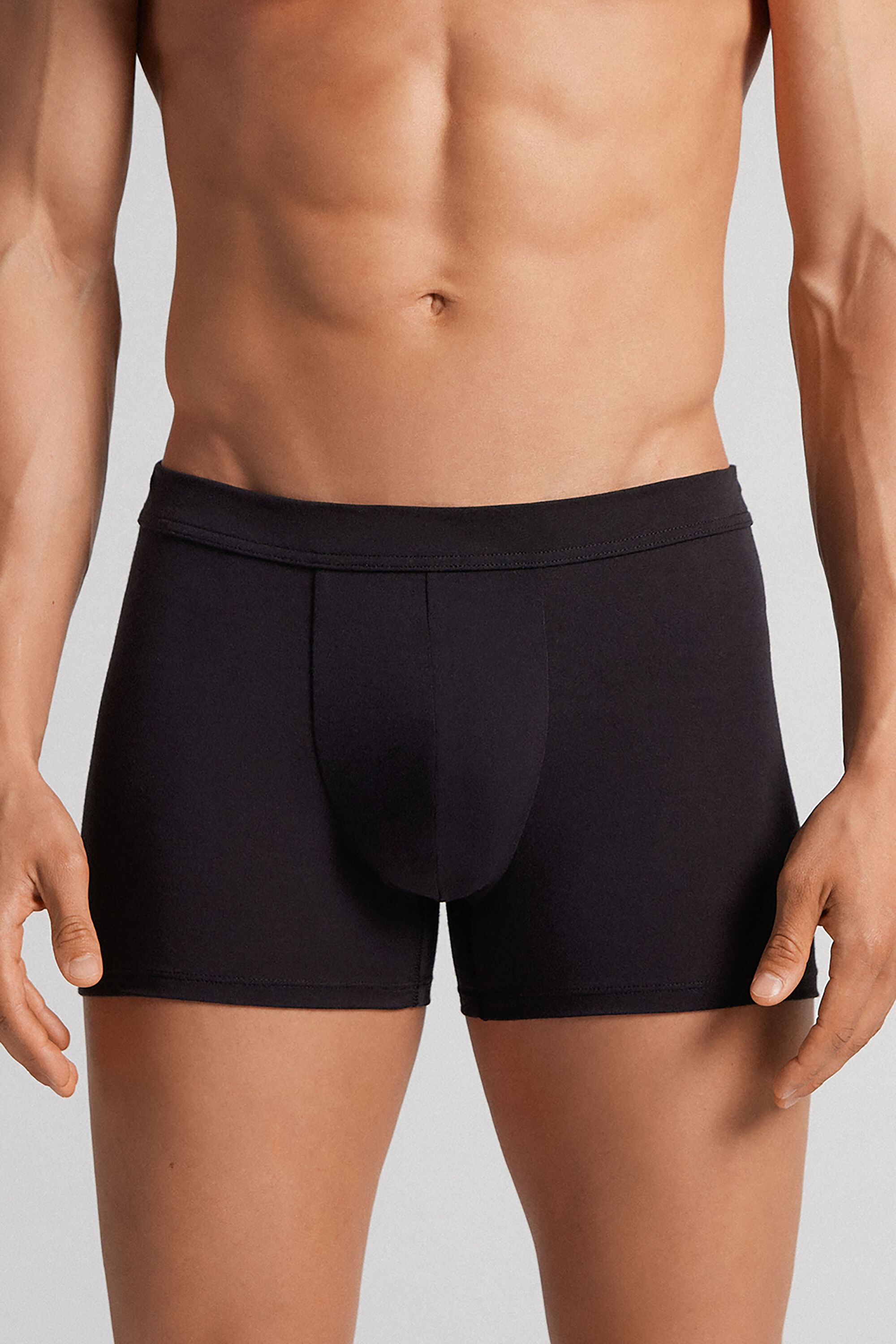 Intimissimi Modal and Silk Boxers Man Black Size 3