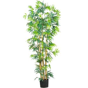 nearly natural 6-ft. Silk Bambusa Bamboo Tree, Multicolor - Size: One Size
