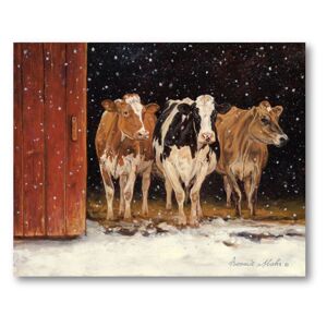 COURTSIDE MARKET Farm Winter Wonderland I Canvas Wall Art, Multicolor, 30X40 - Size: 30X40