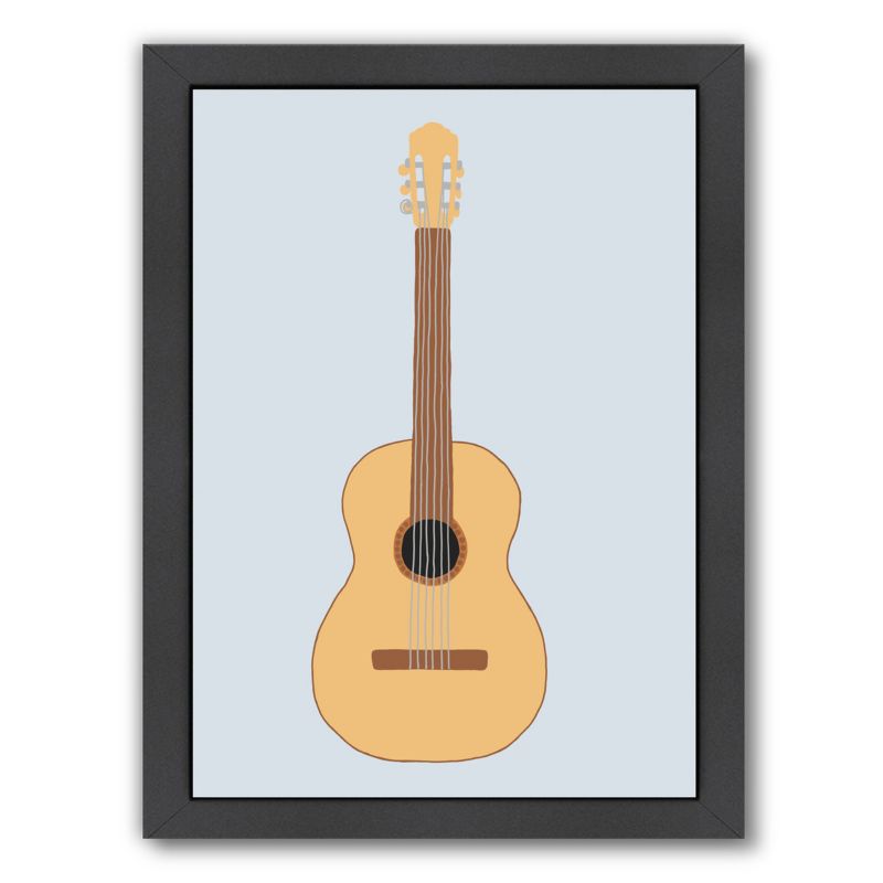 Americanflat "Guitar" Framed Wall Art, Multicolor, Medium - Size: Medium