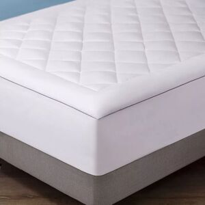 Allied Lavender Infused Cotton Mattress Pad, White, Cal King - Size: Cal King