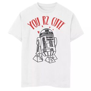 Star Wars Boys 8-20 Star Wars R2-D2 You Are Too Cute Graphic Tee, Boy's, Size: Small, White - Size: Small