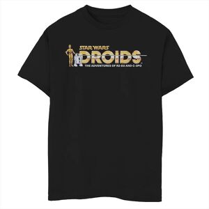 Licensed Character Boys 8-20 Star Wars Droids The Adventure Of R2-D2 & C-3PO Graphic Tee, Boy's, Size: Small, Black - Size: Small