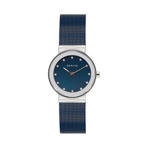 BERING Women's Classic Stainless Steel Blue Mesh Watch - 10126-307, Size: Small - Size: Small