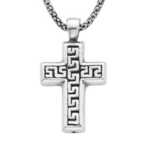 A&M Sterling Silver Aztec Cross Necklace, Women's, Size: 18" - Size: 18"