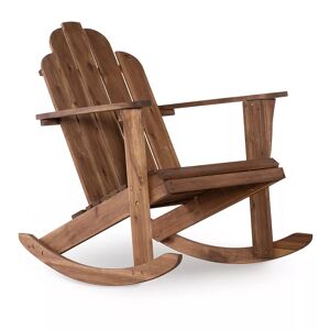 Linon Adirondack Rocking Chair, Brown, Furniture - Size: Furniture