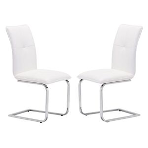 Zuo Modern 2-piece Anjou Dining Chair Set, White - Size: One Size