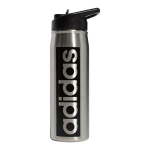 adidas 20-oz. Stainless Steel Water Bottle with Straw, Silver - Size: One Size