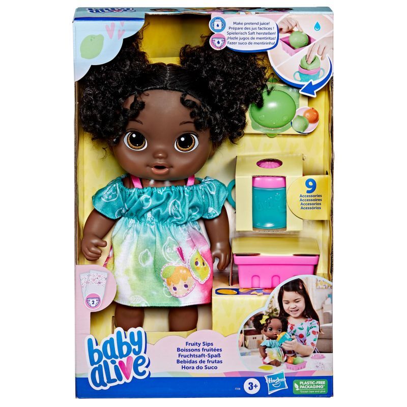 Baby Alive Lime Fruity Sips Doll, Multicolor - Size: One Size