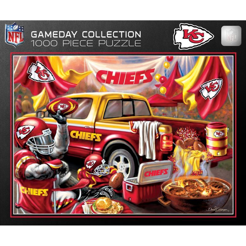 Unbranded Kansas City Chiefs Gameday 1000-Piece Jigsaw Puzzle, Multicolor - Size: One Size