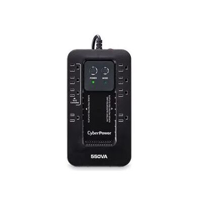 CyberPower EC550G Ecologic UPS Battery Backup and Surge Protector, 550VA/330W, 8 Outlets, ECO Mode, Compact, UL Certified CyberPower EC550G Ecologic UPS Battery Backup and Surge Protector, 550VA/330W, 8 Outlets, ECO Mode, Compact, UL Certified