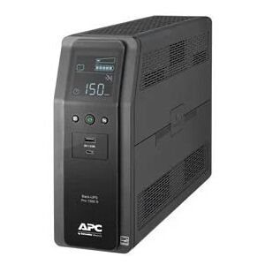 APC Back-UPS Pro 1500S, 1500VA, 120V, Sinewave, AVR, LCD, 2 USB charging ports, 10 NEMA outlets (4 surge)