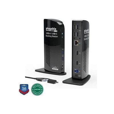 Plugable USB-A 3.0 Universal Dual Monitor Docking Station Plugable USB-A 3.0 Universal Dual Monitor Docking Station