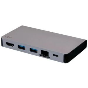 C2G USB-C 5-in-1 Compact Docking Station with HDMI, 2x USB-A, Ethernet, and USB-C Power Delivery up to 100W - 4K 30Hz