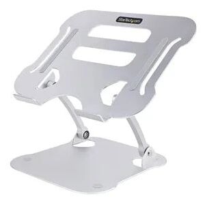 StarTech.com Angle and Height Adjustable Ergonomic Laptop Stand - Silver