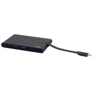 C2G USB C Docking Station with 4K HDMI, USB, Ethernet, VGA, and SD Card Reader - Power Delivery up to 100W - docking station - USB-C - VGA, HDMI - 1GbE