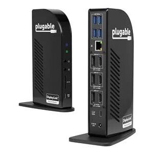Plugable USB-C Triple 4K Monitor Docking Station with 100W Laptop Charging