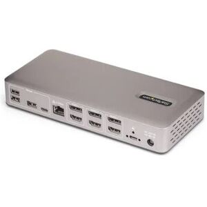 StarTech.com Triple-Monitor USB4 Docking Station, 4K 60Hz HDMI or DisplayPort, 6x USB Hub, 2.5GbE, 100W PD