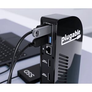 Plugable USB-C Triple Monitor Docking Station with 100W Laptop Charging