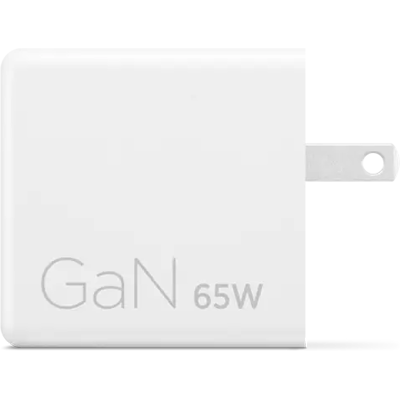 Lenovo Dual USB-C 65W GaN Power Adapter (White) Lenovo Dual USB-C 65W GaN Power Adapter (White)