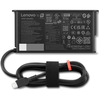 Lenovo ThinkPad Mobile Workstation 140W USB-C GaN Slim AC Adapter Lenovo ThinkPad Mobile Workstation 140W USB-C GaN Slim AC Adapter