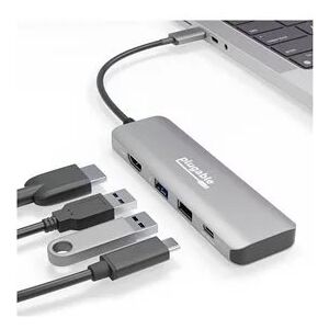 Plugable 4-in-1 USB-C Hub with 4K HDMI, 100W Charging