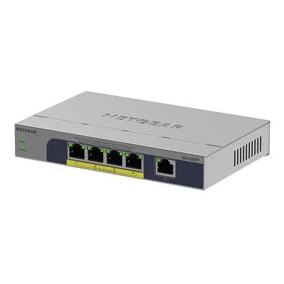 Netgear 5-Port Gigabit Ethernet Unmanaged High-Power PoE+ Switch with 4 PoE+ Ports, 83W Netgear 5-Port Gigabit Ethernet Unmanaged High-Power PoE+ Switch with 4 PoE+ Ports, 83W