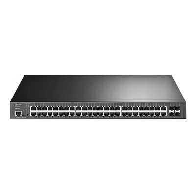 TP-Link 48-Port PoE+ JetStream L2+ Switch (Standard Power, 4× 10G SFP+) TP-Link 48-Port PoE+ JetStream L2+ Switch (Standard Power, 4× 10G SFP+)