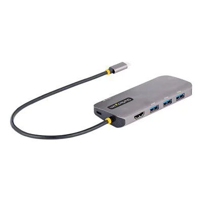 StarTech.com USB-C Multiport Mini Travel Docking Station + 3 Port 5Gbps USB Hub + 100W Power Delivery StarTech.com USB-C Multiport Mini Travel Docking Station + 3 Port 5Gbps USB Hub + 100W Power Delivery