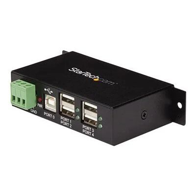 StarTech.com 4-Port USB 2.0 Hub - Metal Industrial USB-A Hub - Din Rail, Wall or Desk Mountable USB Data Hub - TAA Compliant USB Expander Hub StarTech.com 4-Port USB 2.0 Hub - Metal Industrial USB-A Hub - Din Rail, Wall or Desk Mountable USB Data Hub - TAA Compliant USB Expander Hub