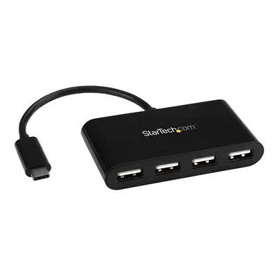StarTech.com 4-Port USB-C Mini Hub - USB-C to 4x USB-A - USB 2.0 StarTech.com 4-Port USB-C Mini Hub - USB-C to 4x USB-A - USB 2.0