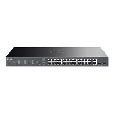 TP-Link Omada 28-Port Gigabit Easy Managed Switch with 24-Port PoE+ TP-Link Omada 28-Port Gigabit Easy Managed Switch with 24-Port PoE+