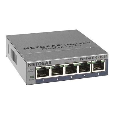 Netgear 5-Port Gigabit Ethernet Easy Smart Managed Switch Netgear 5-Port Gigabit Ethernet Easy Smart Managed Switch