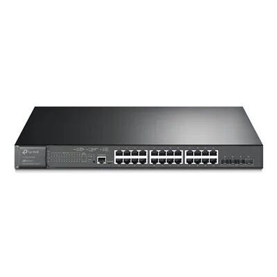 TP-Link 24-Port PoE+ JetStream L2+ Switch (4× 10G SFP+) TP-Link 24-Port PoE+ JetStream L2+ Switch (4× 10G SFP+)