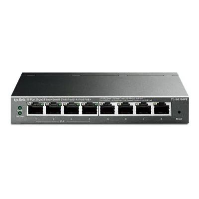 TP-Link TL-SG108PE 8 Port Easy Smart PoE Gigabit Switch 4 PoE+ Port @64W Vlan, QoS TP-Link TL-SG108PE 8 Port Easy Smart PoE Gigabit Switch 4 PoE+ Port @64W Vlan, QoS