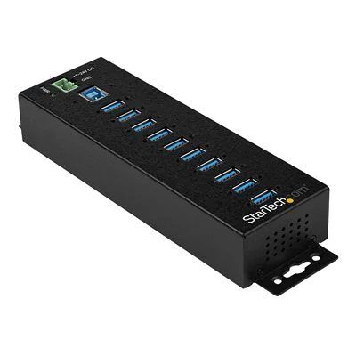 StarTech.com 10 Port Industrial USB 3.1 Gen 1 HUB with ESD Protection StarTech.com 10 Port Industrial USB 3.1 Gen 1 HUB with ESD Protection