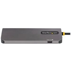 StarTech.com USB-C Multiport Mini Travel Docking Station + 3 Port 5Gbps USB Hub + 100W Power Delivery